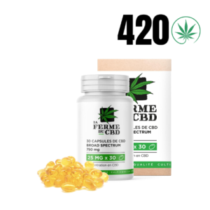 Gélules CBD 25mg La Ferme du CBD